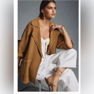 Pilcro Gauze Open Front Kimono